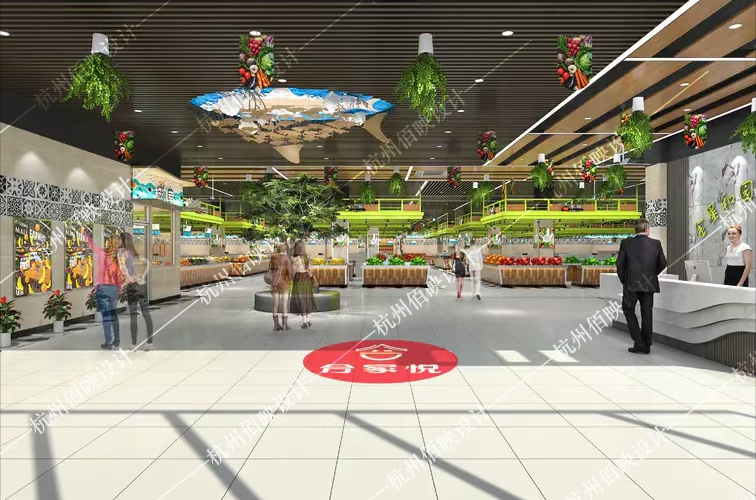 菜市的场改造设计内饰采用哪些元素好？